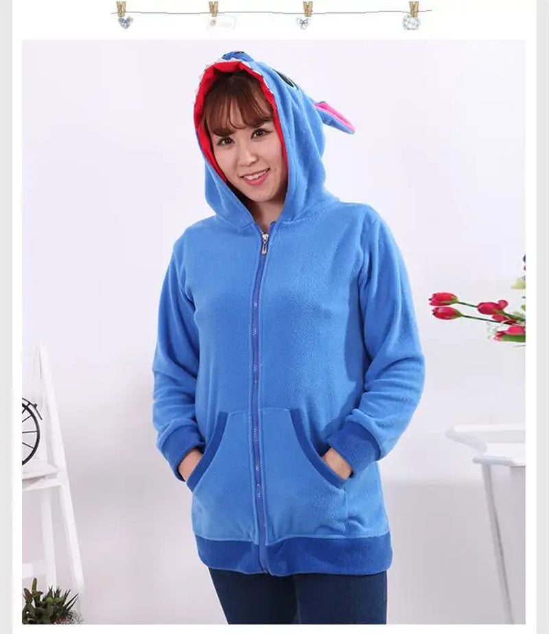 Women'S Black Umbreon Hoodie Outerwear Jacket Sweatshirt Unisex Cosplay Costumes Plush Animal Hoodie Suits