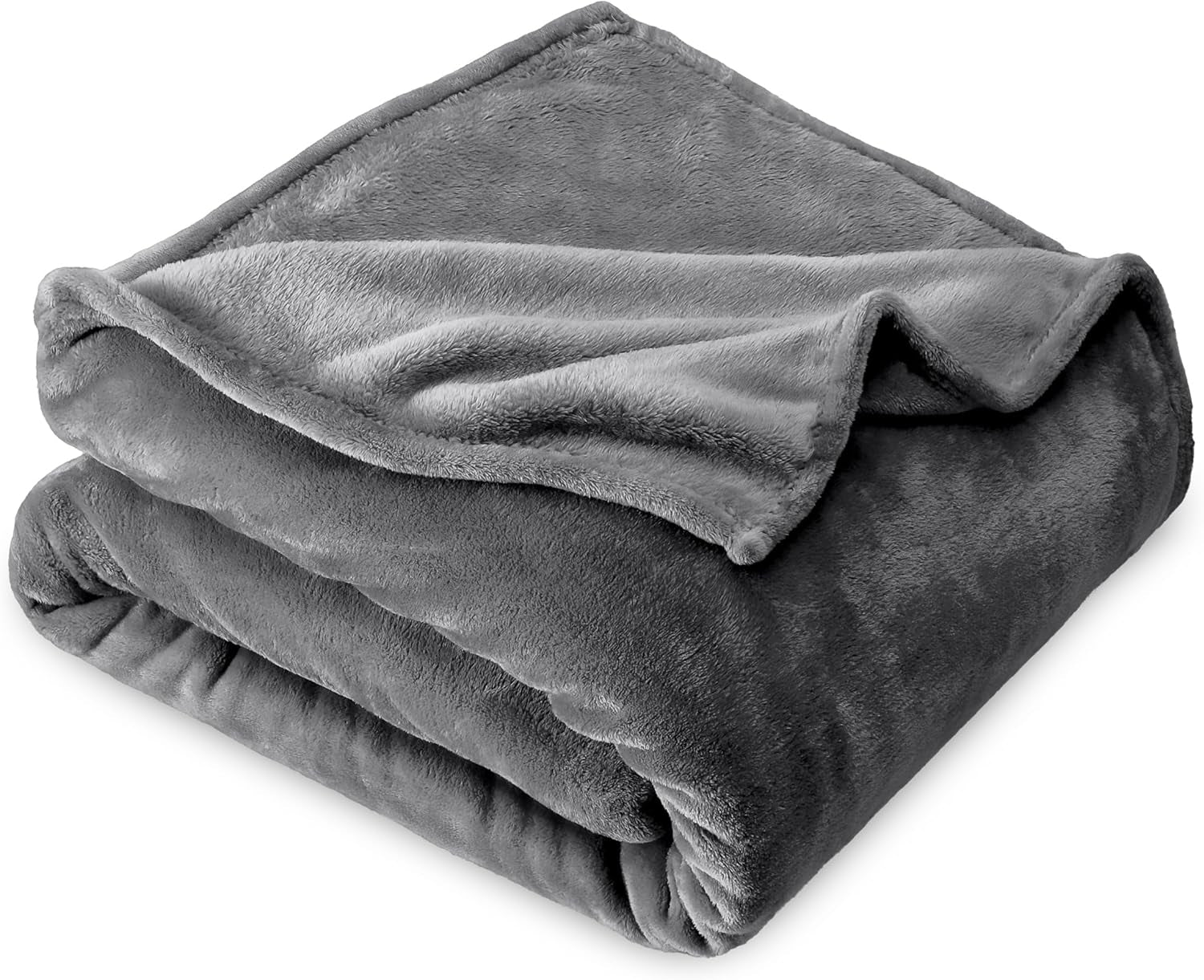 Fleece Blanket - King Size - Ultra-Soft Lightweight for Bed, Sofa, and Couch - Luxury Microplush - Cozy Warm Blanket (King, Grey)